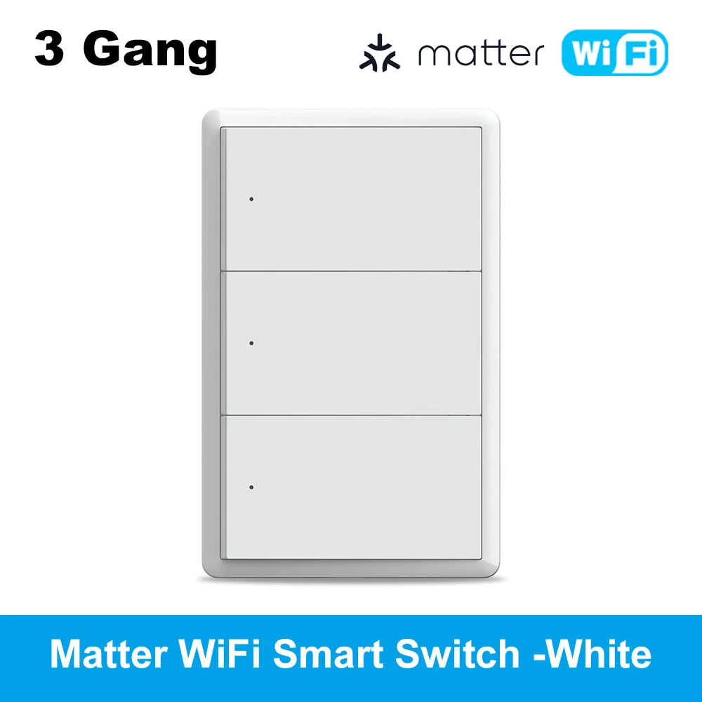Manhot Matter WiFi Smart Wall Light Switch 1 2 3 thumbnail 1