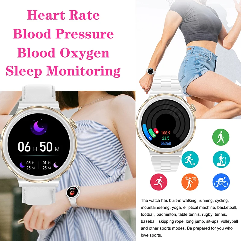 2022  ȭ Ʈ ġ 1.32 ġ 390*390 HD ũ  Smartwatch  ڵ   ð