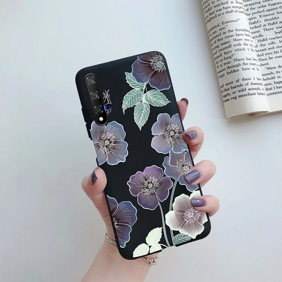 Cute Cat Cartoon Painted Phone Case with Soft Bumper