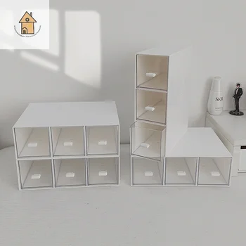 STACKABLE ลิ้นชักถุงชากล่องเก็บห้องครัวลิ้นชักตู้เคาน์เตอร์กล่องชากาแฟน้ําตาลคอนเทนเนอร์ 1