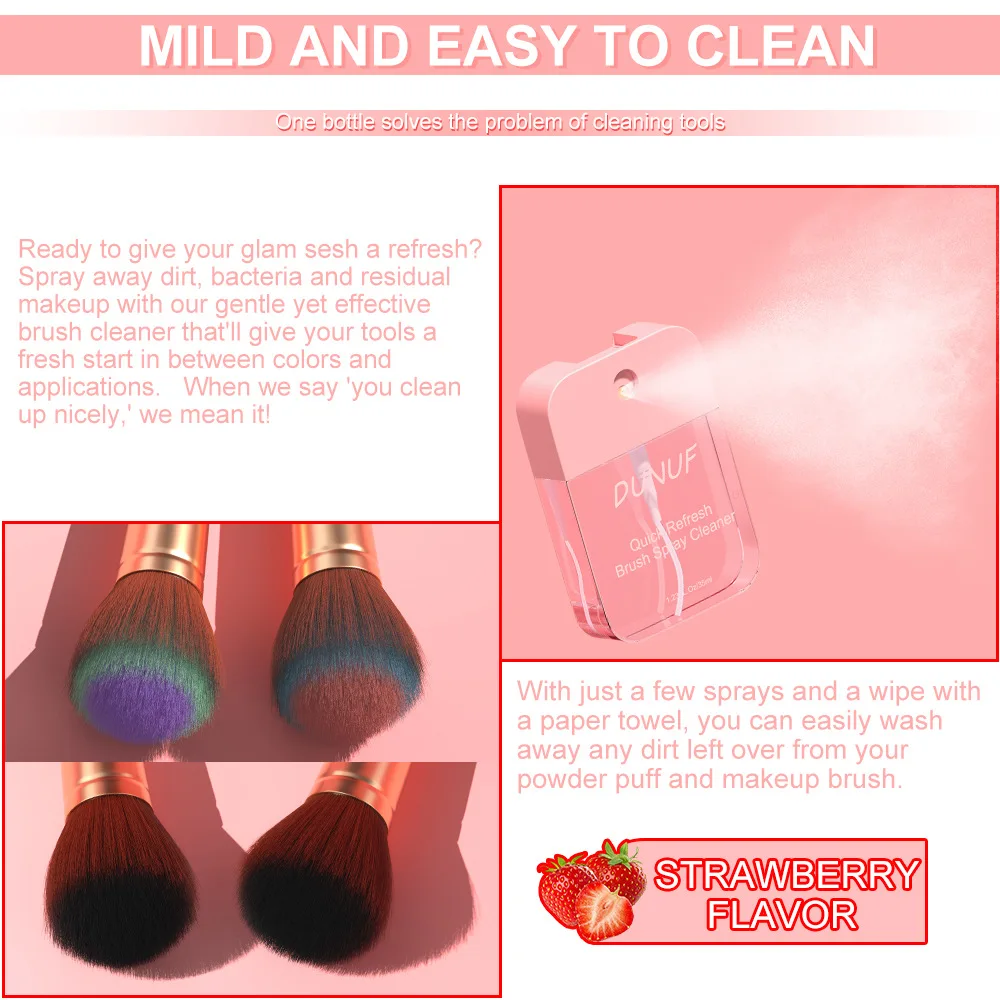 Description Picture 5 of itemMakeup Tools Deep Cleaning Spray Beauty Egg Powder Puff Makeup Brush Cleaning Spray 35ML