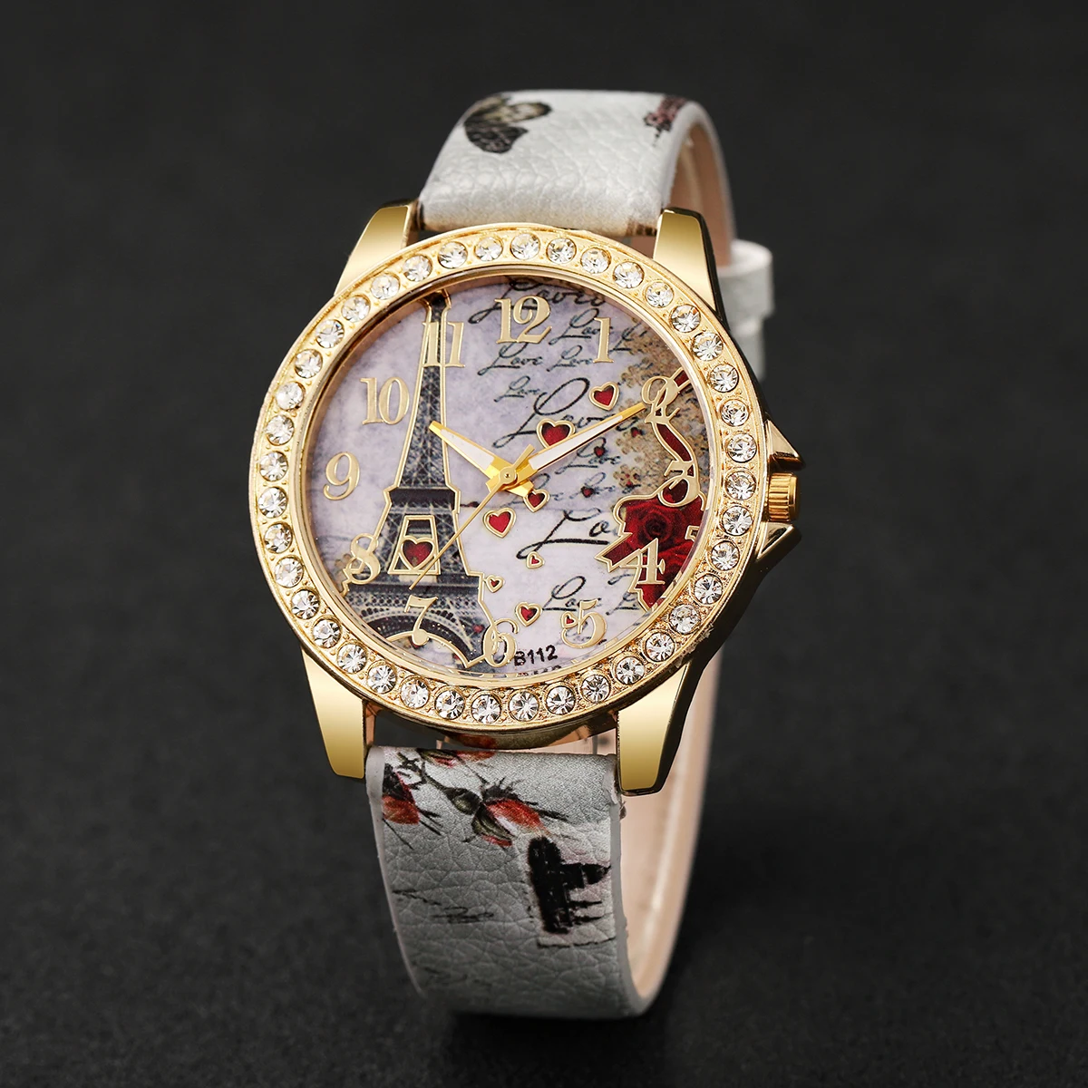 5Pcs/Set Fashion Women's Watch European and American Classic Retro Quartz Watch with Exquisite Beaded Bracelet Set 6