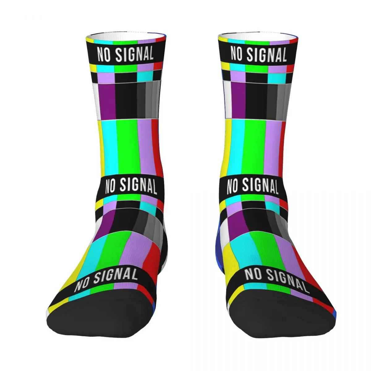 

No Signal Sock Socks Men Women Polyester Stockings Customizable Hip Hop