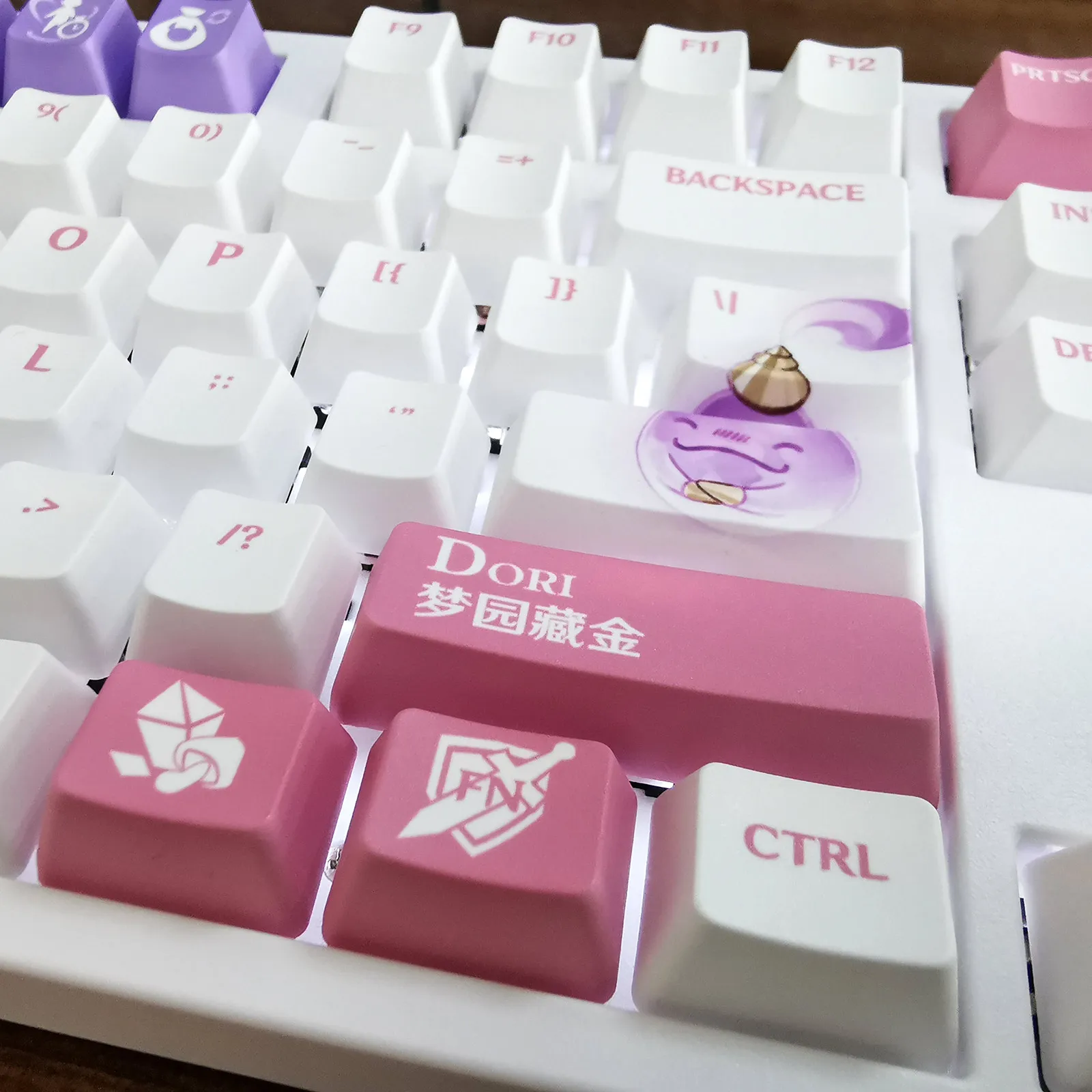 Scaramouche 108 Chave Boné Wanderer Genshin Impacto Pbt Tintura Sublimação Oem mx Cruz Eixo Interruptor Keycap Teclado Mecânico Presente - Imagem 3