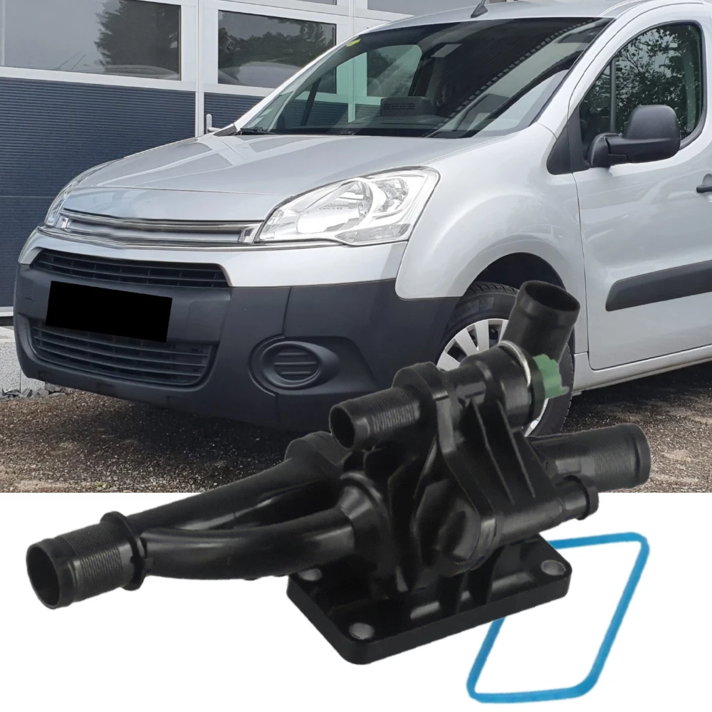 1675627, 9M5Q8A586BA, 9670253780, Car Engine Coolant Thermostat Housing For Citroen Berlingo C2 C3 C4 C5 Ford B-Max Mazda 2 3 5