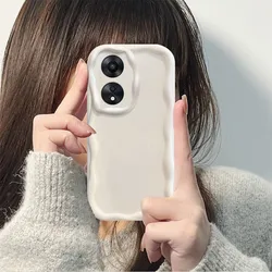 Wave Soft TPU Phone Case Cover - For Honor X7b 5G and 90 Smart (NYW white)
