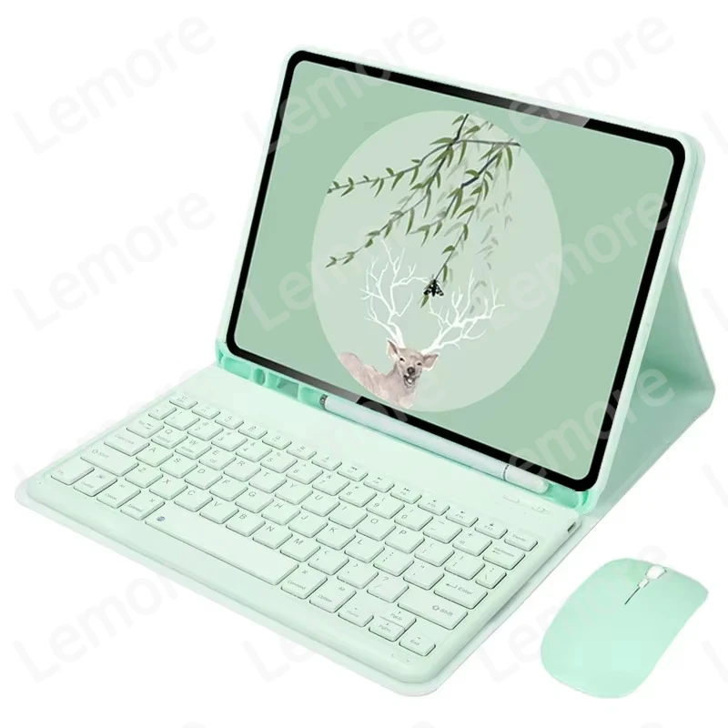iPad 11-inch Case with Keyboard and Pencil Holder - Enhanced Protective Cover with Stand