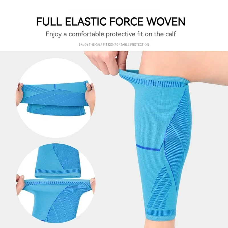 1Pcs Running Athletics Compression Sleeves Leg Calf Shin Splints Elbow Knee Pads Protection Sports Safety Unisex view 4