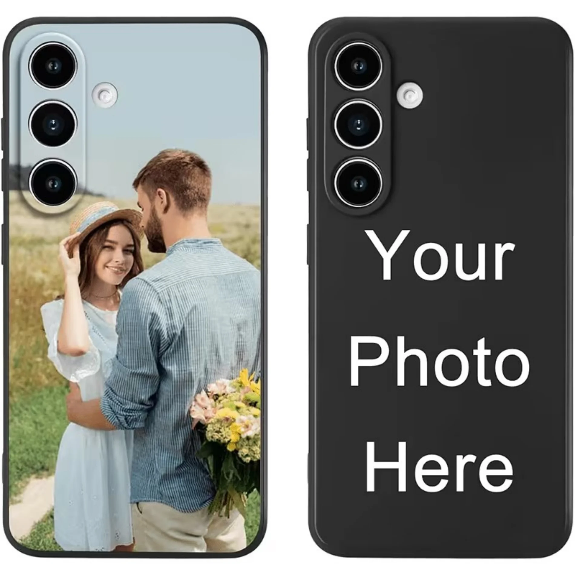 Customizable Silicone Phone Case with Personal Photo - Durable TPU Cover