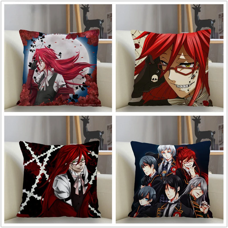 

Musife New Custom Grell Sutcliff Pillowcase Sofa Decorative Cushion Cover Pillowcase Home Decor Drop Shipping Wholesale