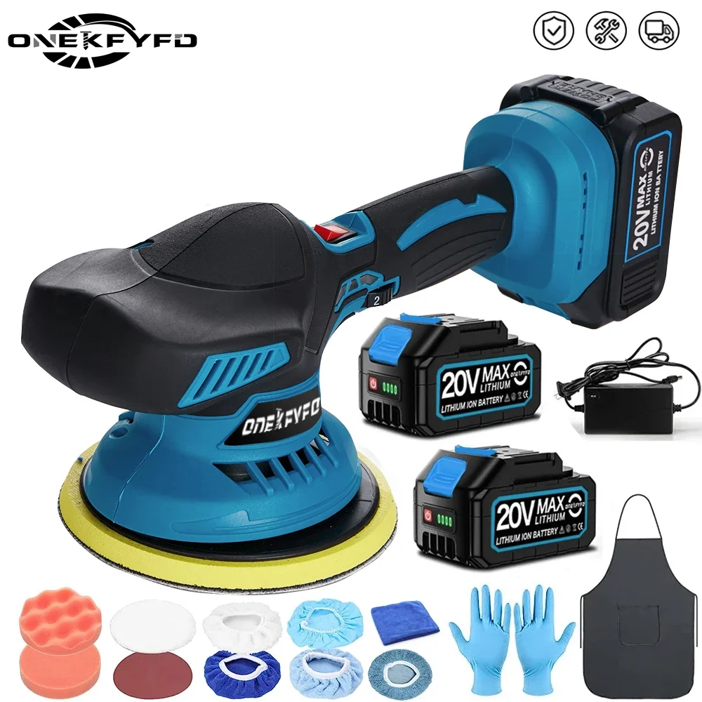 Electric Polisher 6 Gears Adjustable Car Waxing Polishing Machine Metal Waxing Wood Sanding Rust Removal Makita 18v Battery car polisher cordless car polisher electric polisher