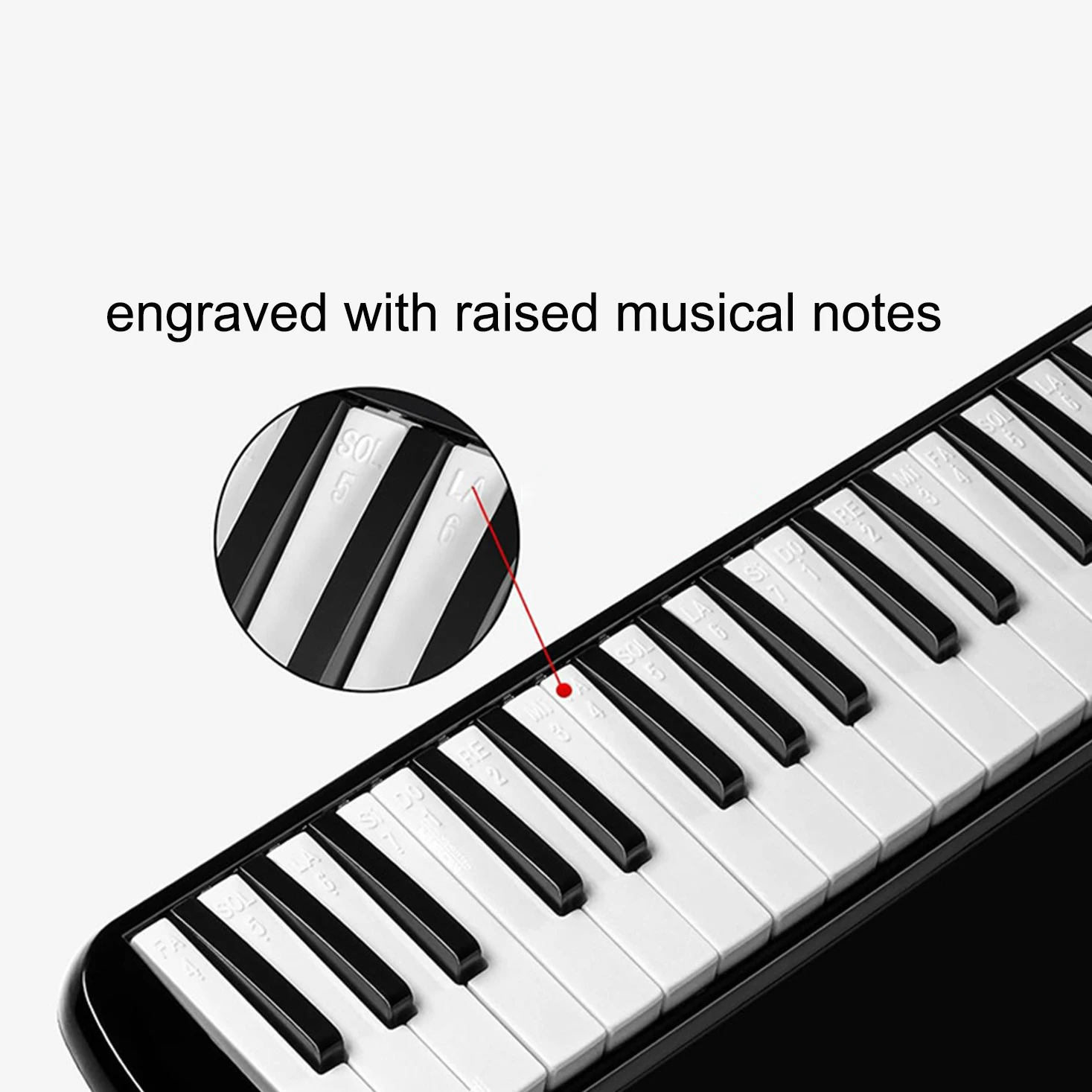 Portable 32-Key Melodica with Carrying Bag and Mouthpiece