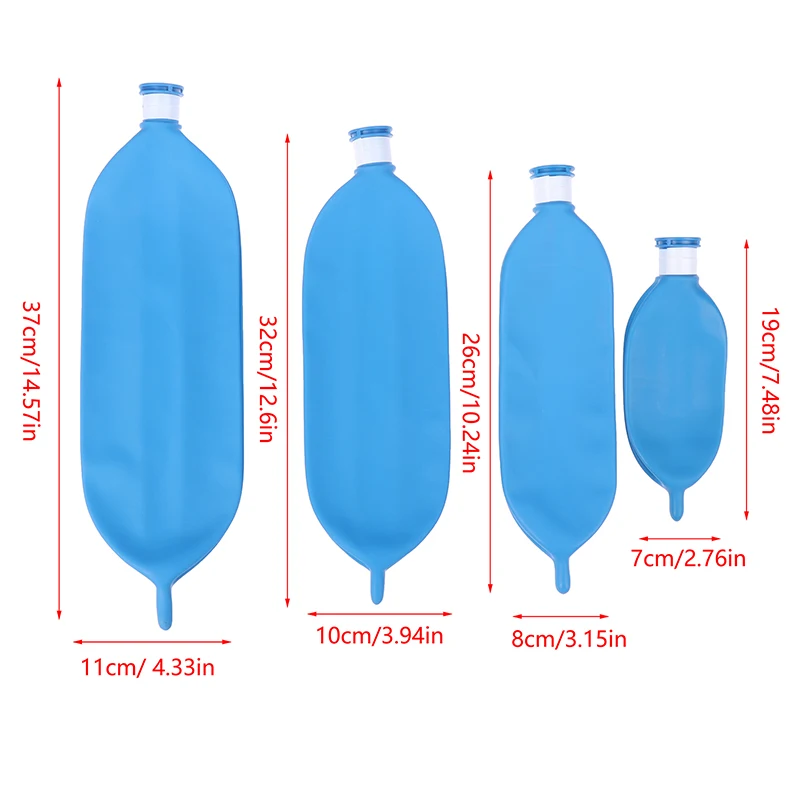 Anesthesia Breathing Tube 1Pc 0.5L 1L 2L 3L Anesthesia Ventilator Latex Airbag Breathing Bag Reservoir Bag Anesthesia Machine Respirator Air Sac