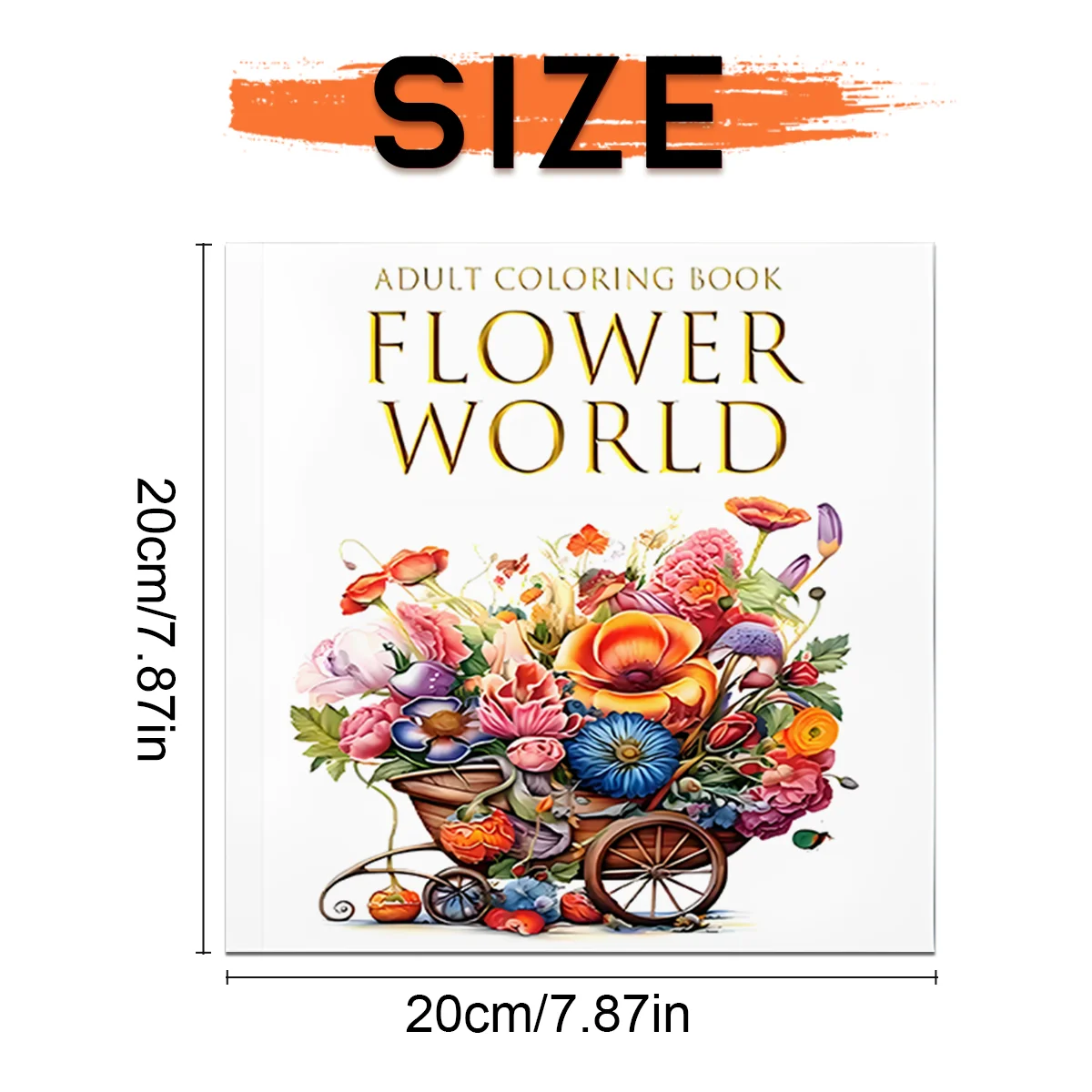 Adult Coloring Book: 24 Stunning Floral Designs - Premium Quality Paper for Relaxation & Creative Expression 2