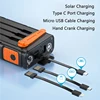 30000mAh Hand Crank Solar Power Bank PD 20W External Battery Fast Charging Powerbank for iPhone 14 Xiaomi Portable Solar Charger 2
