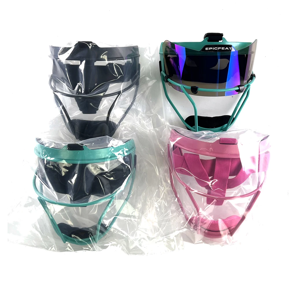 Softball Face Mask Chin Pad Sunglasses Head Protective For Women Baseball Girls