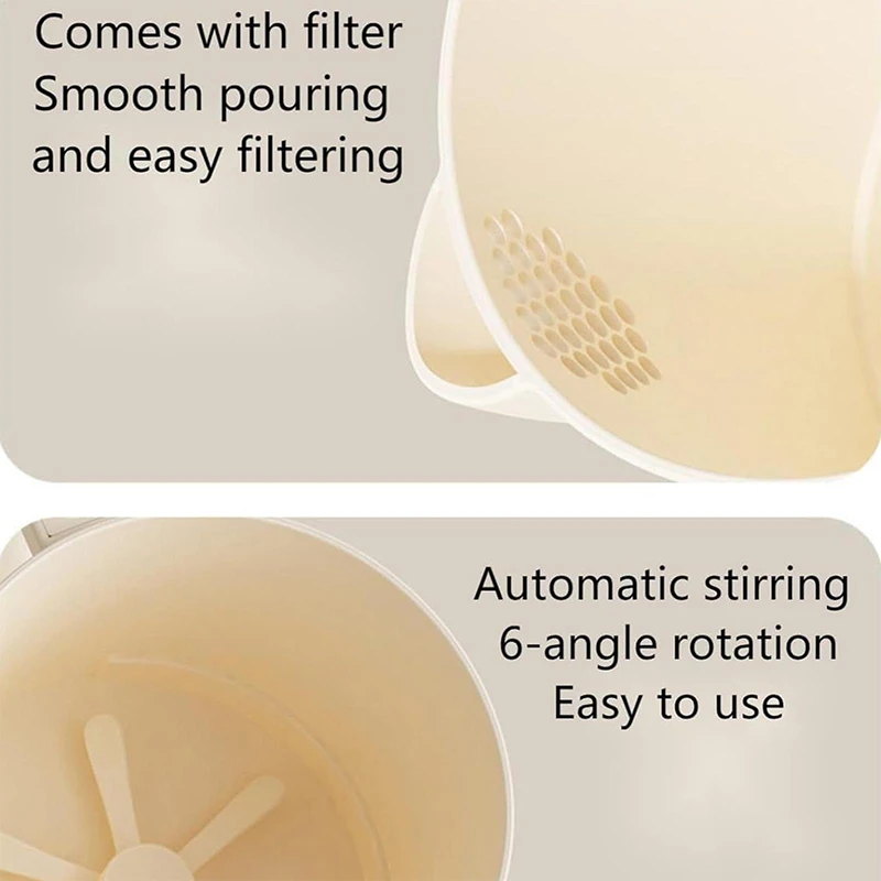 Description Picture 6 of itemElectric Egg Beater 2 In 1 Cordless Handheld Mixer And Filter 1l Rice Washing Bowl Automatic Kitchen Gadget For Stirring Utensil