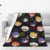 Obey Me - Demon Brothers Pattern Blanket Fleece Super Soft Sofa Throw Blankets For Couch Bedding Office Throws Bedspread Quilt 1