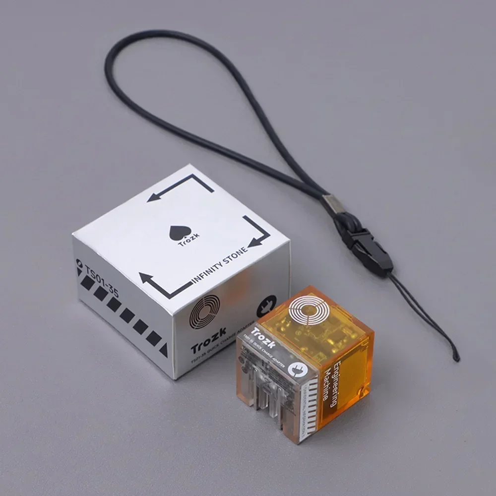 US 35w Gallium Nitride Fast Charging Plug Travel Portable Pd Charger Creative Phones Charger Desktop Decoration Gift Trozk