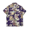 BOB DONG Aloha Shirt Mount Fuji & Animals Print Short-Sleeve Hawaiian Vacation Wear 4