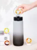 1pc 650ml Flavored Water Bottle with Random 1 Flavour Pods Air Water Bottle Frosted Black Air Sport Fitness Camping Cup 3