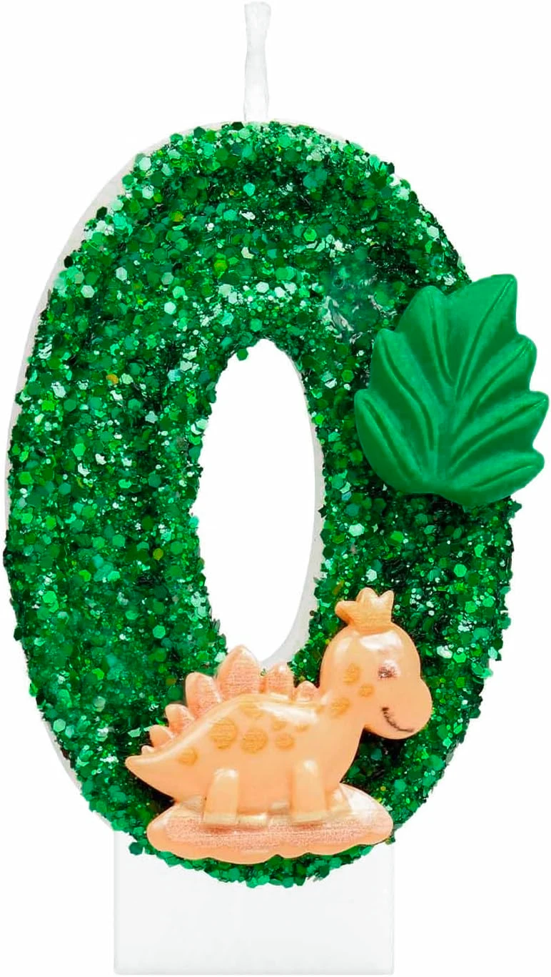 Dinosaur Themed Birthday Celebration Candle - Perfect for Party Decor and Cake Toppers