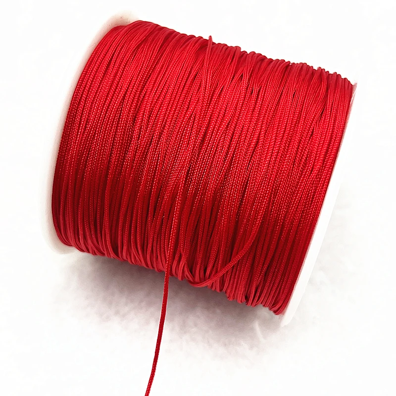 Description Picture 4 of item0.4/0.8/1.0/1.5mm Nylon Cord Thread Chinese Knot Macrame Cord Bracelet Braided String DIY Tassels Beading Thread