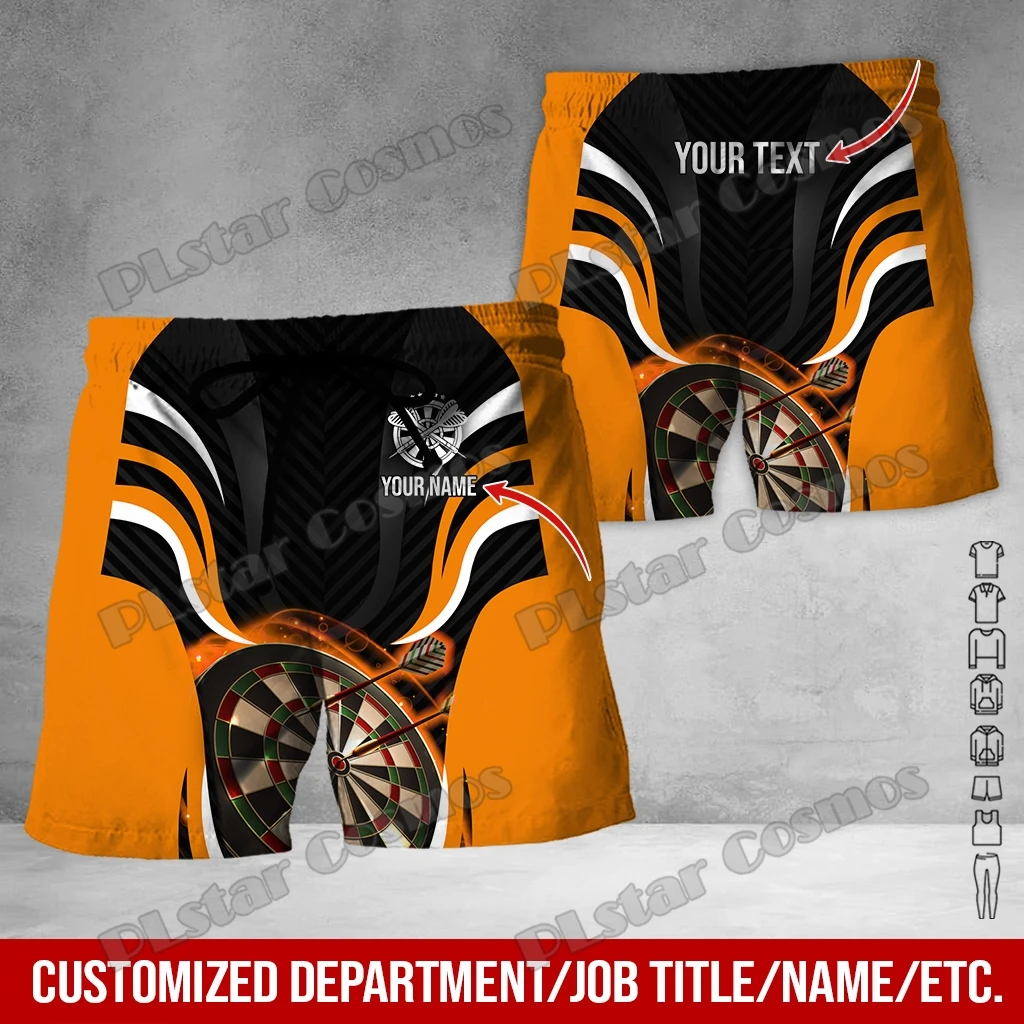 Kunden spezifischer Name Darts Player 3d gedruckt Herren Shorts Sommer Stil Sport lässig Kordel zug Shorts Harajuku Unisex Shorts DKD-10 – Detail 9