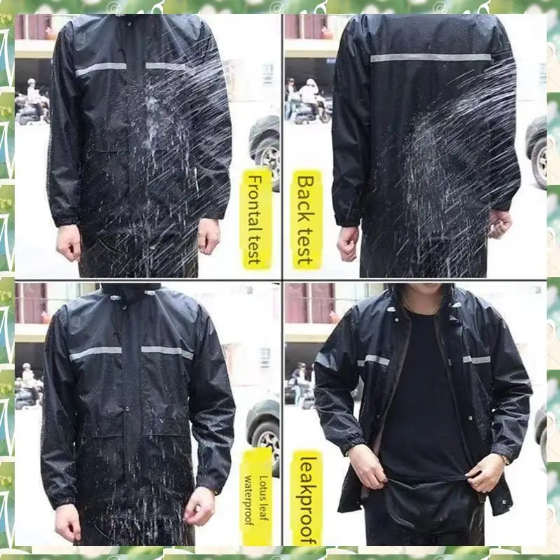 Men's Raincoat Set Rainproof Mask Raincoat Outdoor Work Hiking Cycling Fishing Storm Proof Poncho , XXXL 1 PCS