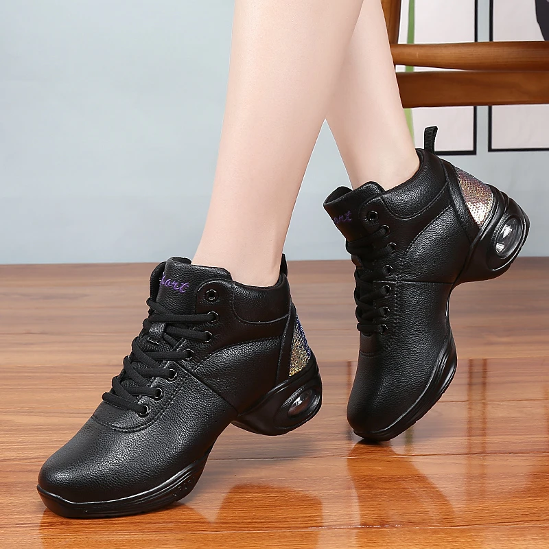 Zapatos de suela suave para mujer, zapatillas Hip Hop de Jazz, transpirables, deportivas con función de baile, modernos, para Jazz|Calzado de - AliExpress