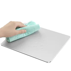 Magia fina mouse pad metal tapete de alumínio duro suave mousead duplo lado à prova dfast água controle rápido e preciso para casa escritório