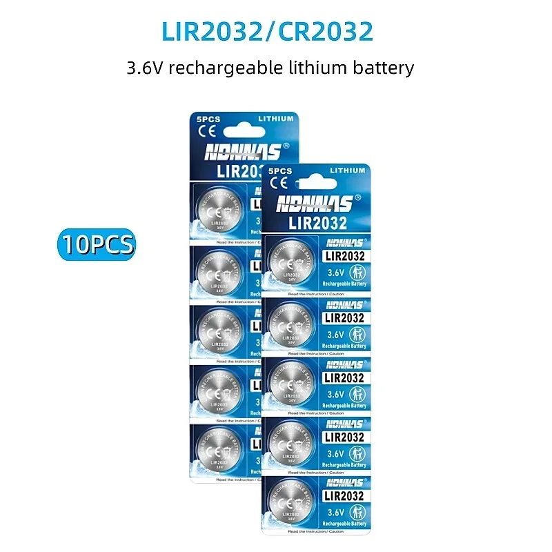 10pcs LIR2032