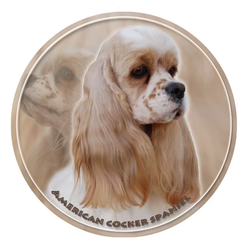 

Автомобильная наклейка, американский коккер-спаниель, фотоводонепроницаемая и солнцезащитная, 20 см