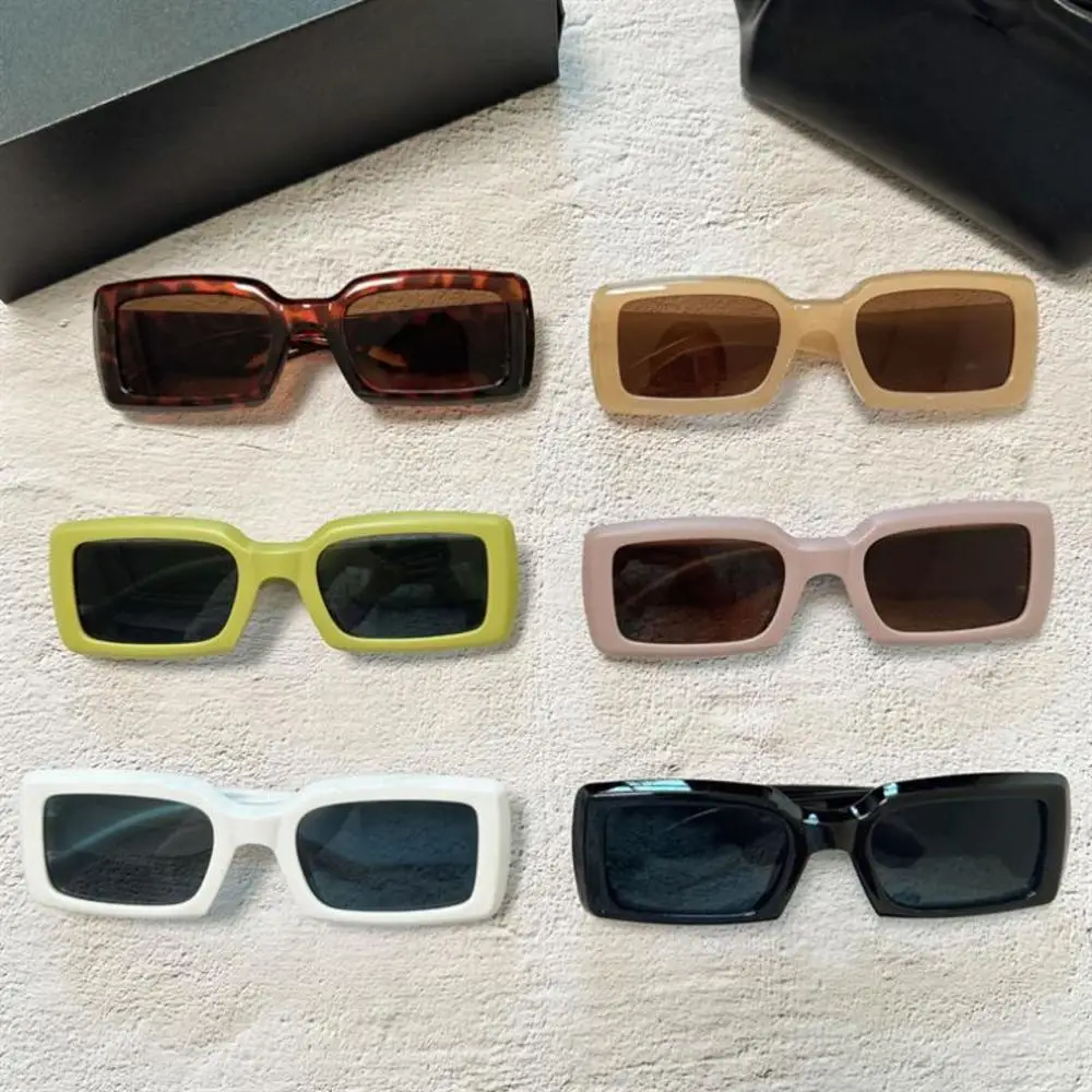 

Summer Fashion Small Rectangle Frame Sunglasses For Women Vintage Retro Punk Square Sun Glasses Eyewear Shades Anti-Glare