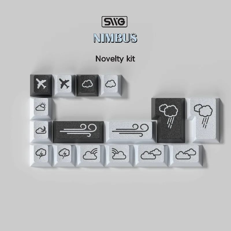 SWG Nippus 키캡 맞춤형 ABS 파란색 및 흰색 키보드 캡 기계식 키보드 액세서리용 2색 사출 성형 캡