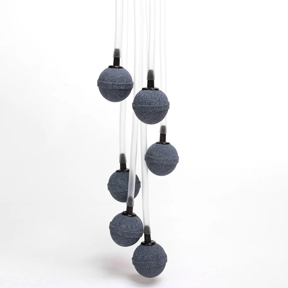 

6 PCS Ball Shape Air Stone Mineral Bubble Diffuser Airstones for Aquarium Fish Tank Pump and Hydroponics 20x20mm