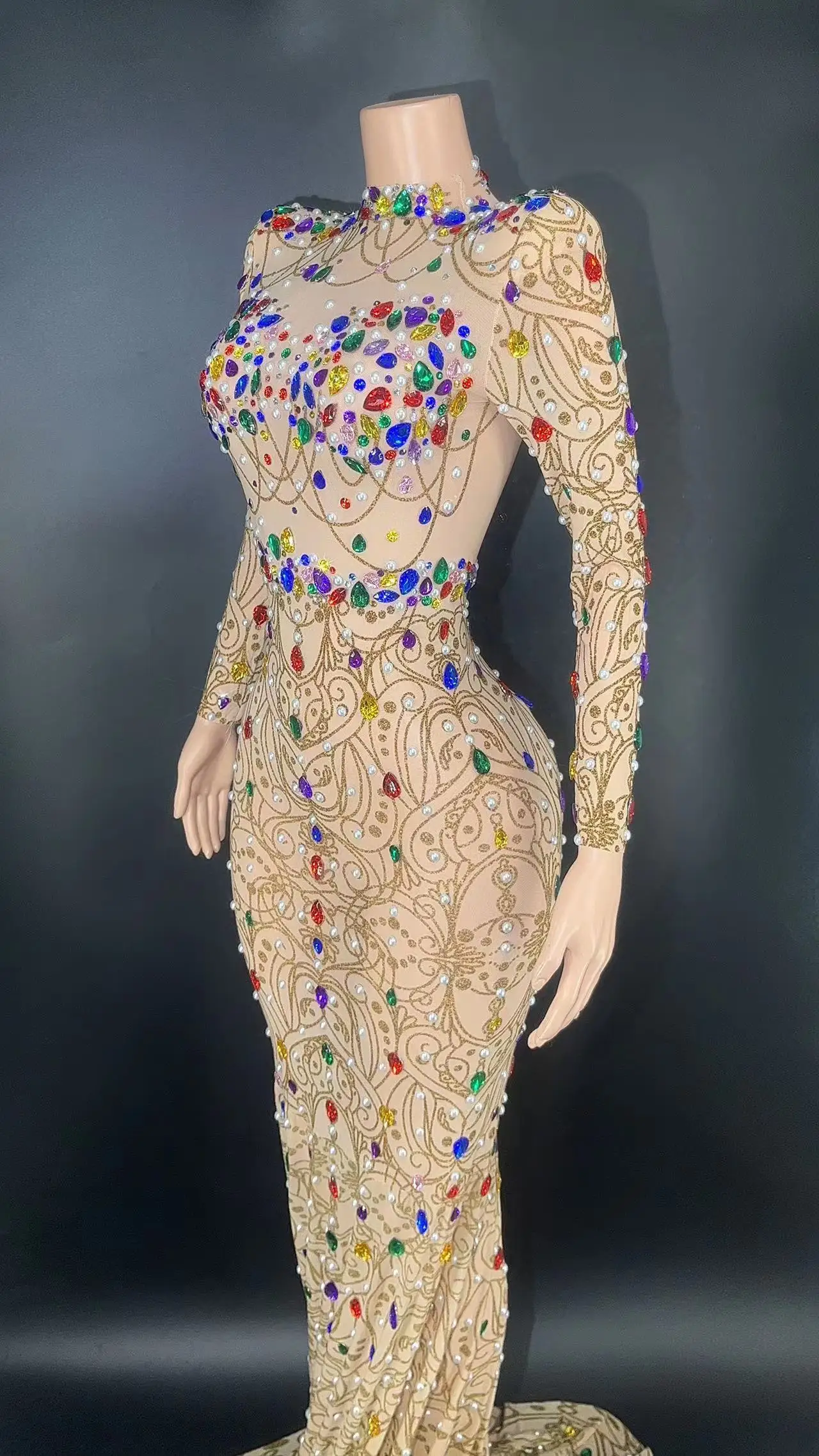 TOTO Prom Dresses For Women Sleeveless V-Neck Maxi Sequin Halter Backless  Split Tail Prom Gown Dress - Walmart.com
