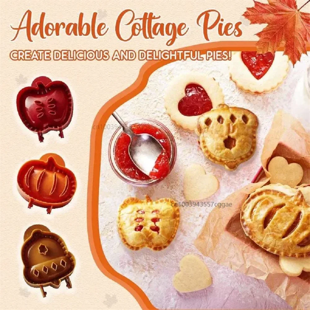 Fall Hand Pie Molds Set Mini Pie Mould Dough Press Mold Tools Christmas Halloween Baking Molds Pumpkins Apples Hazelnuts 1079988 pie molds