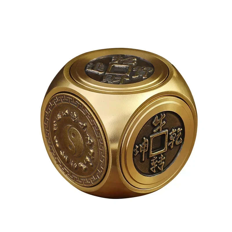 Copper Stress Relief Cube Fidget Spinner Antistress Toys