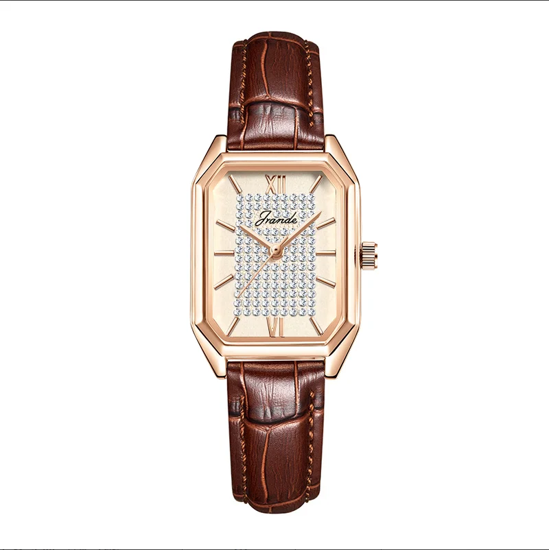 

Luxury Women Square Watch Gold Steel Band Fashion Quartz Hand Clock Female Gifts 2024 Elegant Small Ladies Wristwatches Silver