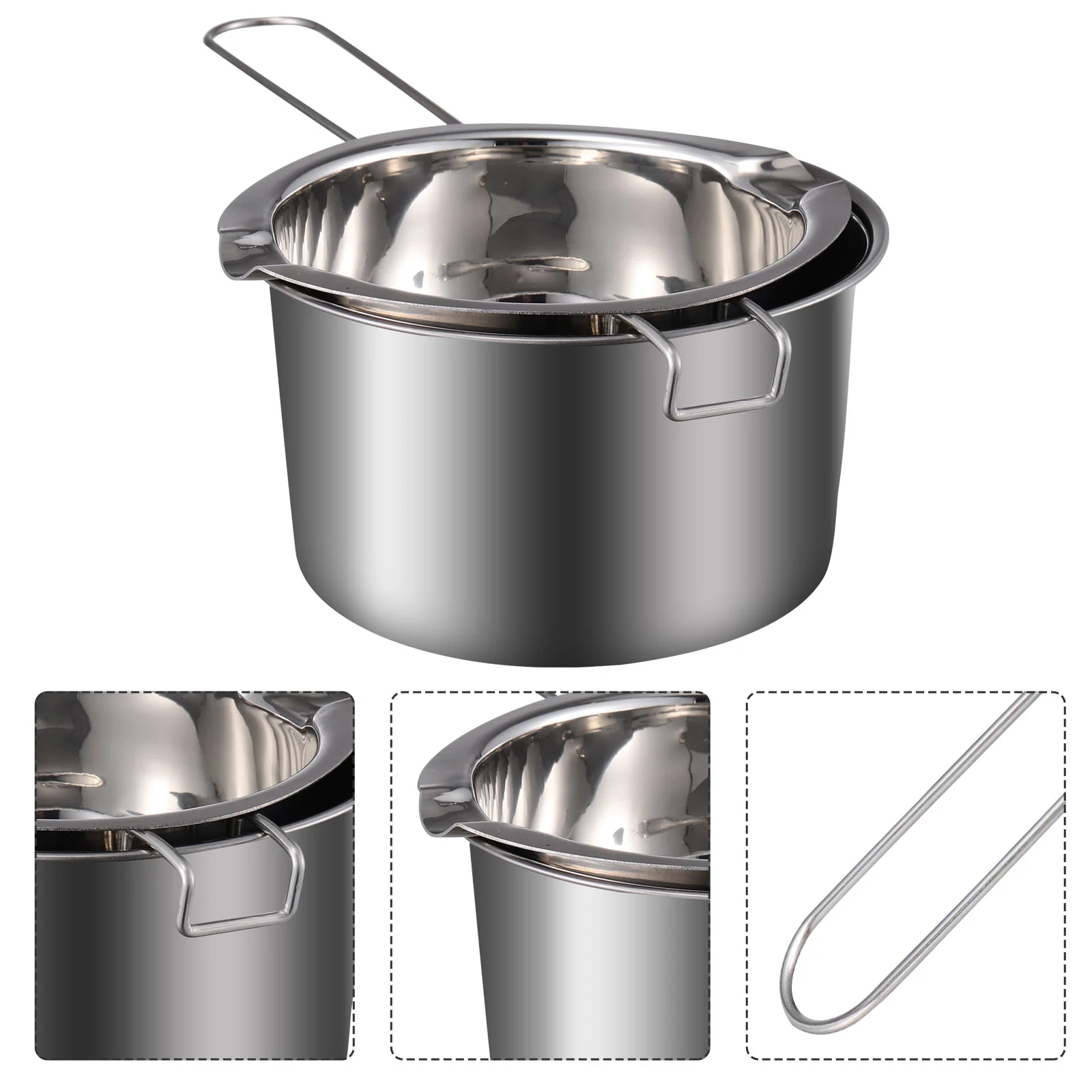 1.5 quart Stainless Steel Double Boiler - Whisk