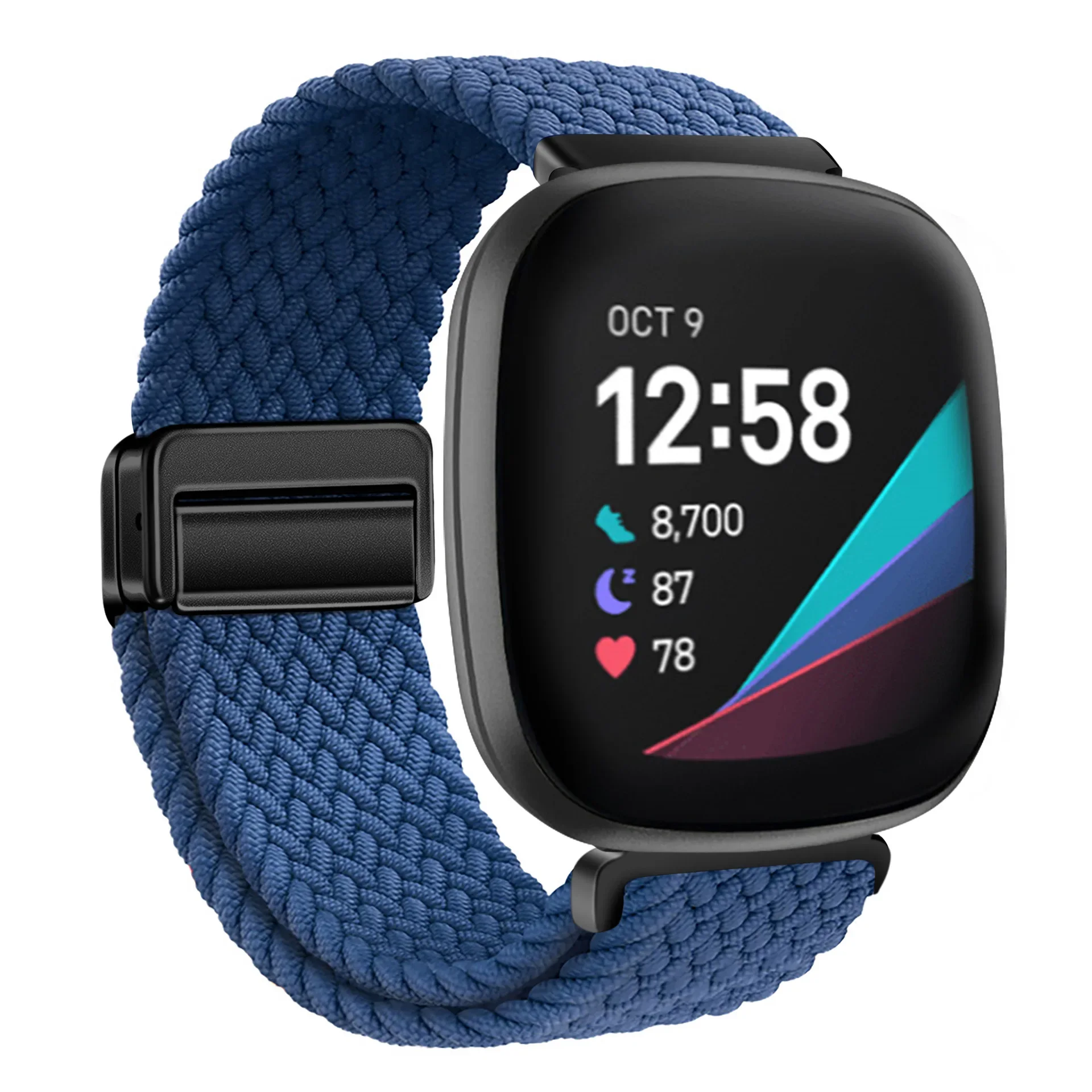 Breathable Nylon Loop Strap with Adjustable Magnetic Closure - Elastic Band