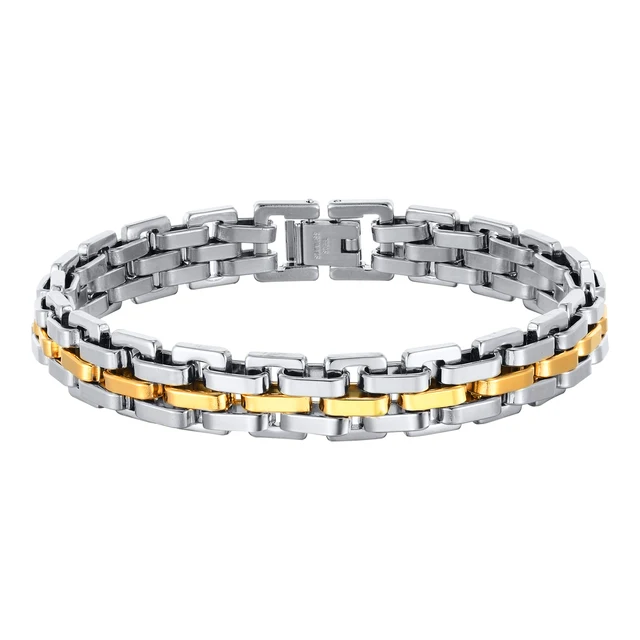 95076-103e5e.jpg Vnox – Bracelets à maillons épais pour hommes, bracelet à maillons fait à la main en acier inoxydable de 11mm, cadeau Punk doux pour lui
