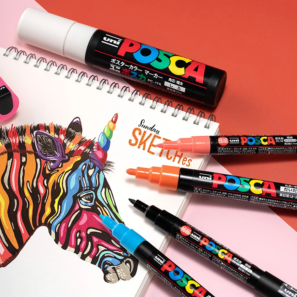 Uni Original POSCA Marker Pen PC-5M POP Poster Graffiti Manga Painting Markers 1.8-2.5mm 29 Color Art Supplies permanent markers white marker pens acrylic paint markers pen marker permanent marker pen color marker pens permanent marker paint marker pen markers pen marker pens marker pen art marker pens manga markers manga marker pen felt tip markers felt markers colored pens sketching markers blender markers art markers paint marker pens