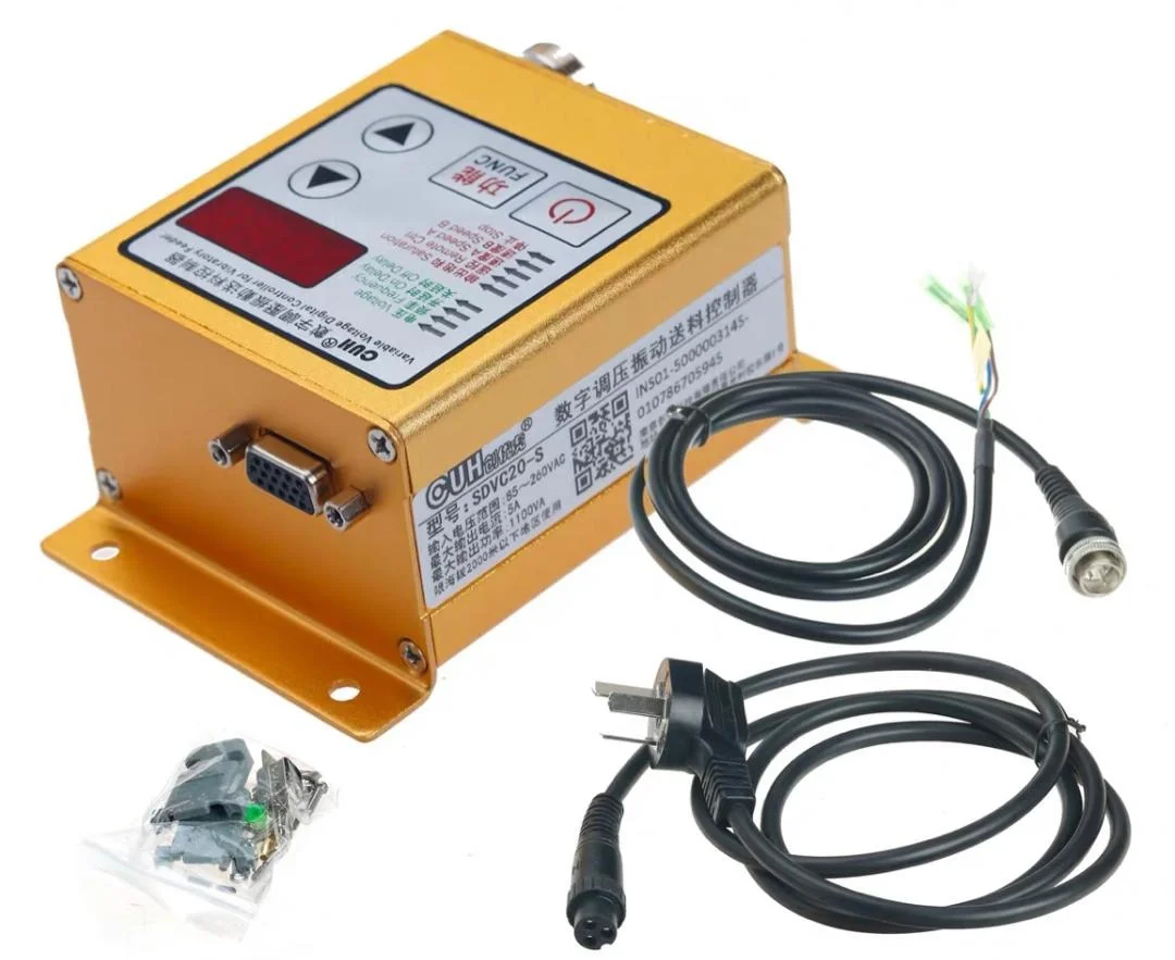 

New SDVC20-S/22-S frequency conversion digital controller is used for the full stop of vibration feeder 5A intelligent
