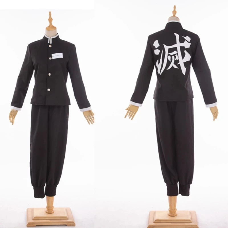 Anime Agatsuma Zenitsu Cosplay Costume Kimono Halloween Clothes Party Uniform Wig Women Kids Party Clothe