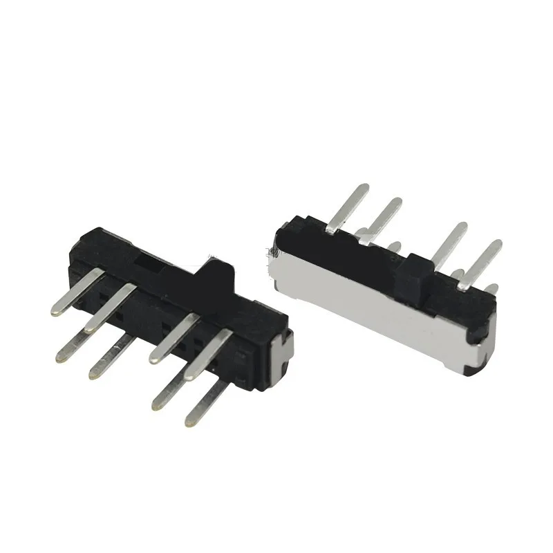 

10PCS MSK-23D19 Toggle Switch 2P3T 8P 8 Feet 3 Gears Side Pull Straight Plug Micro