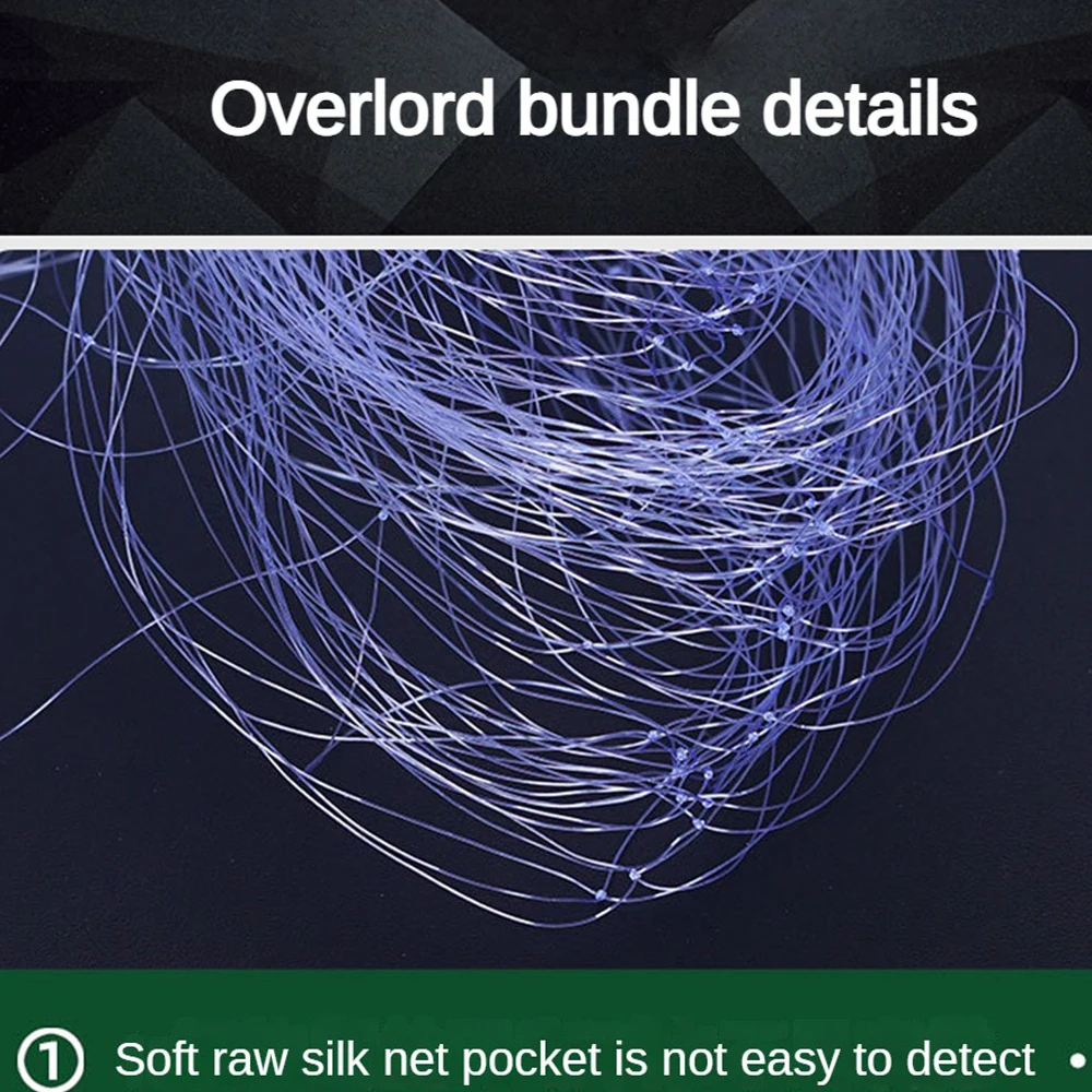 Fishing Net Trap Mesh Luminous Bead Netting Sea Fish Net Tackle Design Copper Shoal Cast Gill Feeder Fishing Trap 10Pcs/Set fishing traps,fishing net