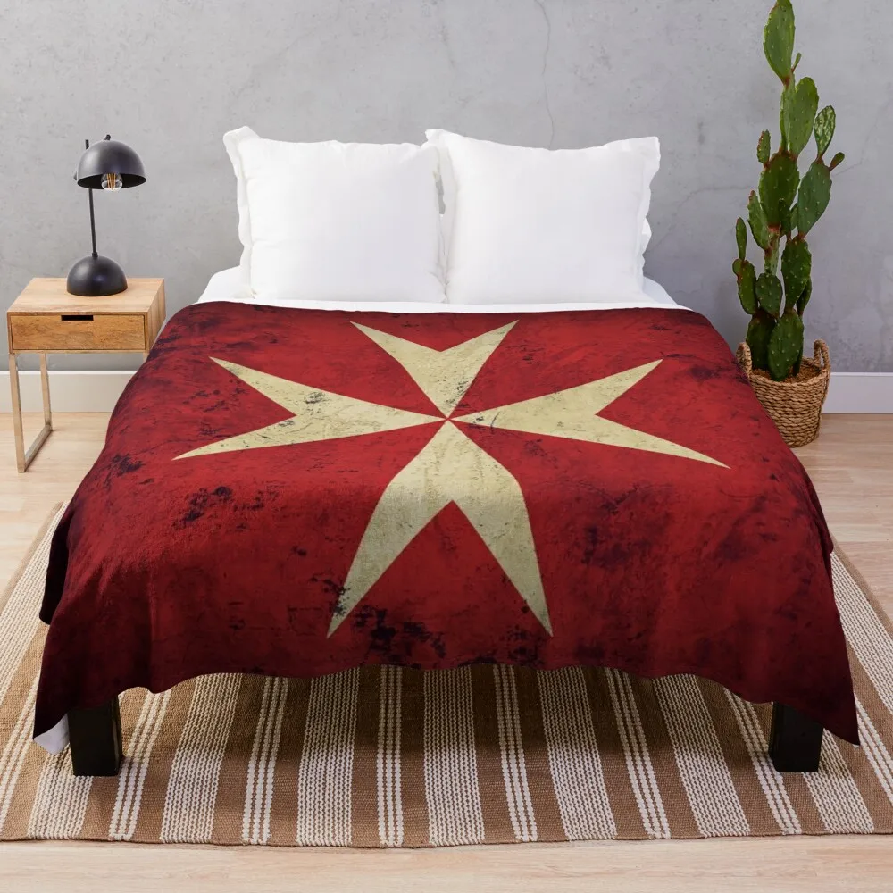 

Order of Knights Hospitaller Throw Blanket funny gift Designers Flannels Tourist Blankets