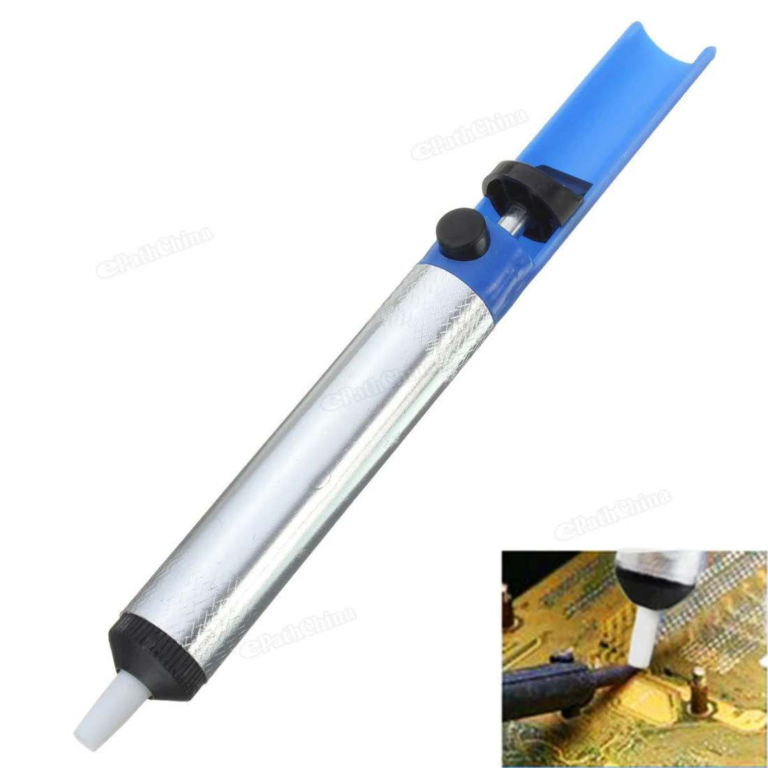 Aluminum Metal Desoldering Pump Removal Vacuum Suction Tin Gun Soldering Sucker Pen Desolder Soldering Iron Hand Welding Tools